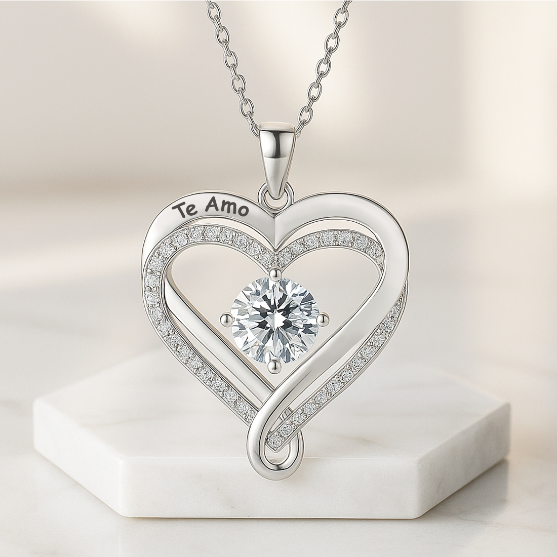 "To My Wife" Infinity Heart Necklace