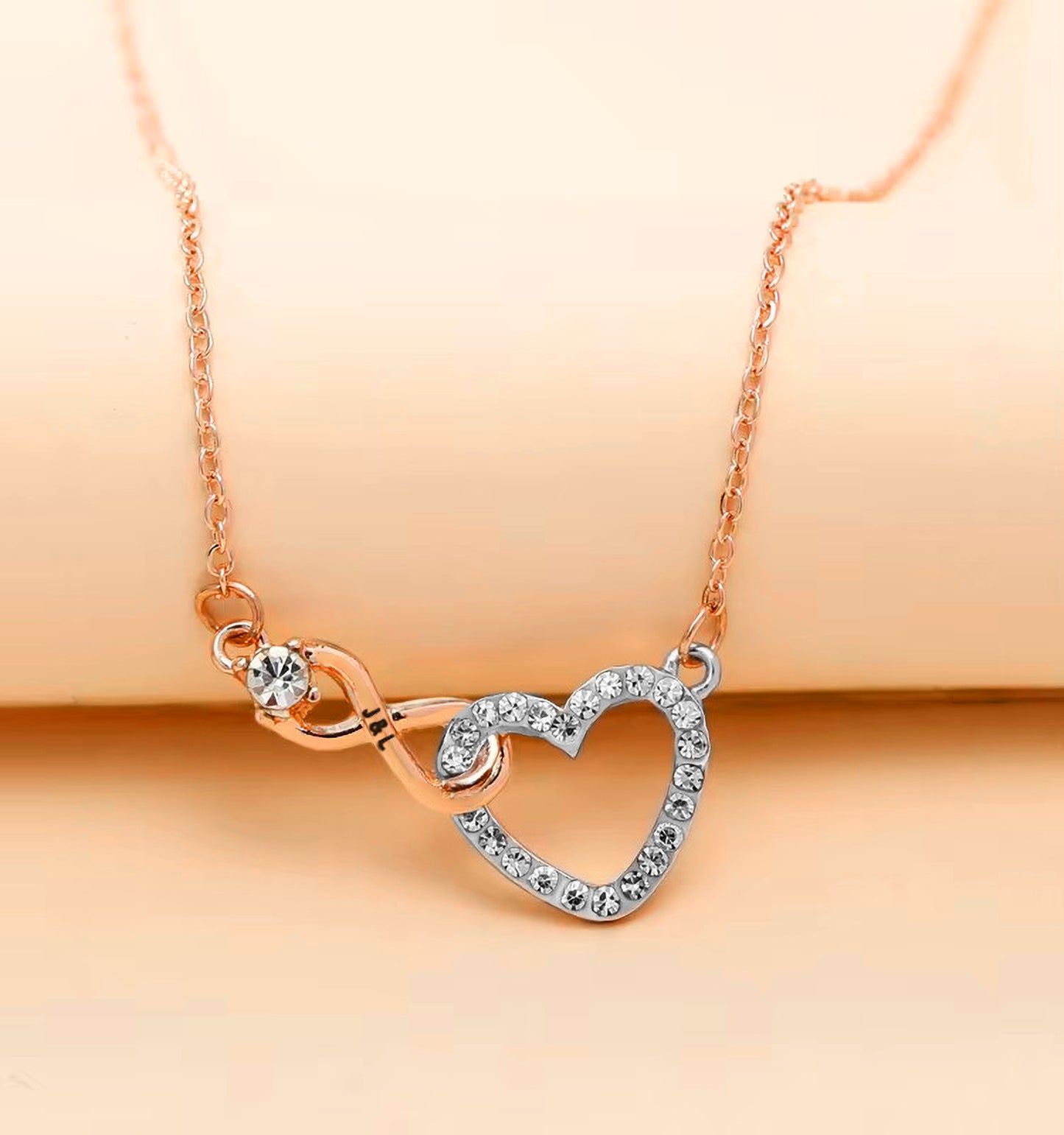 Forever Linked – Personalized Infinity Heart Necklace