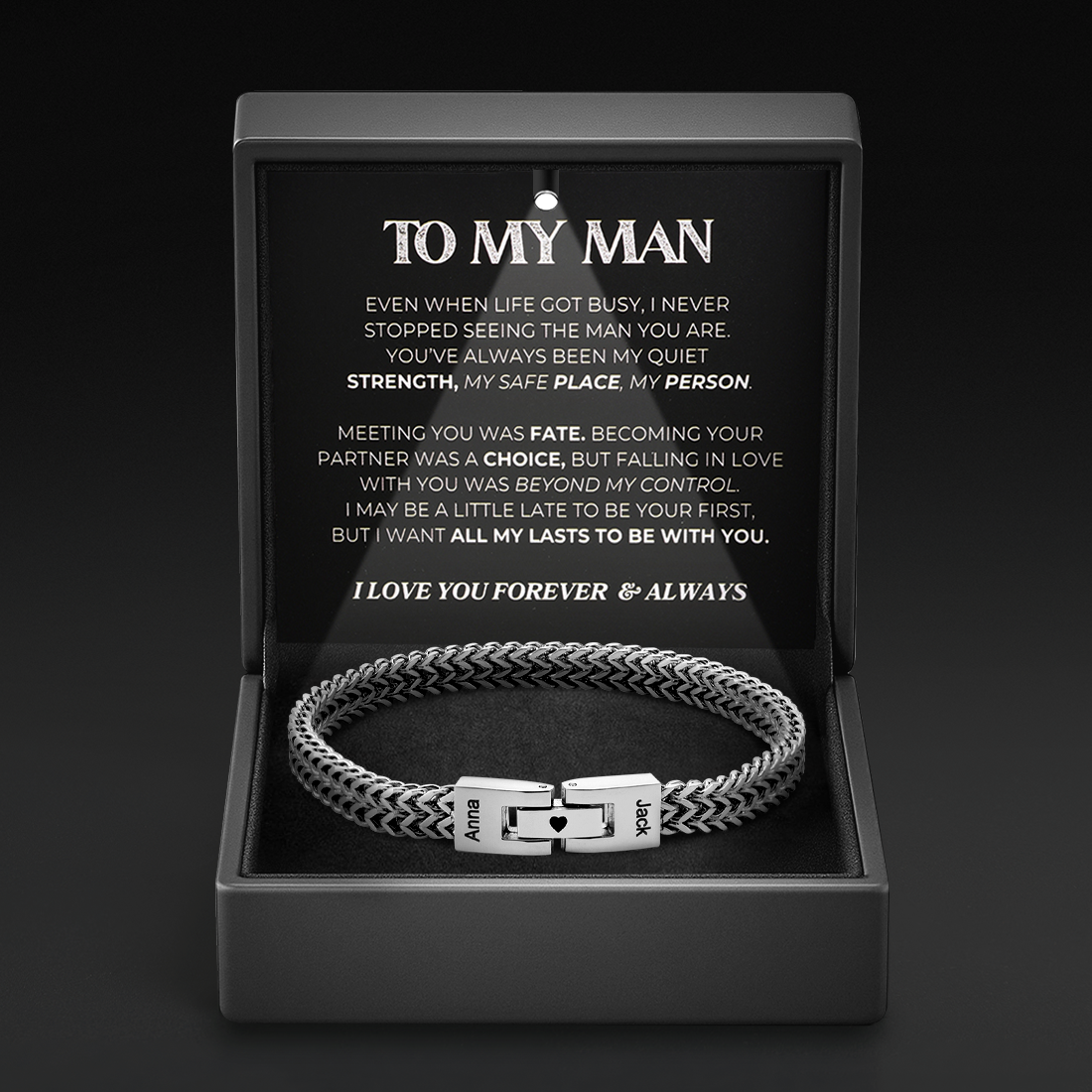 Linked Together Forever - Personalized Bracelet