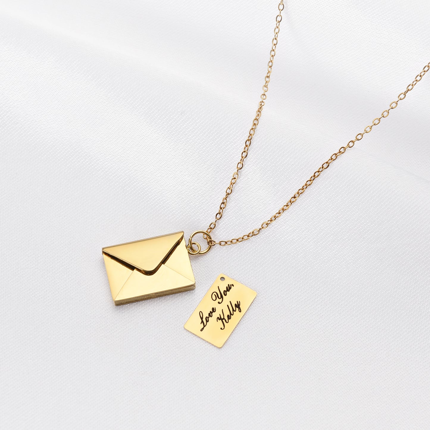 Surprise Teddy Bear Love Letter Necklace Gift Set