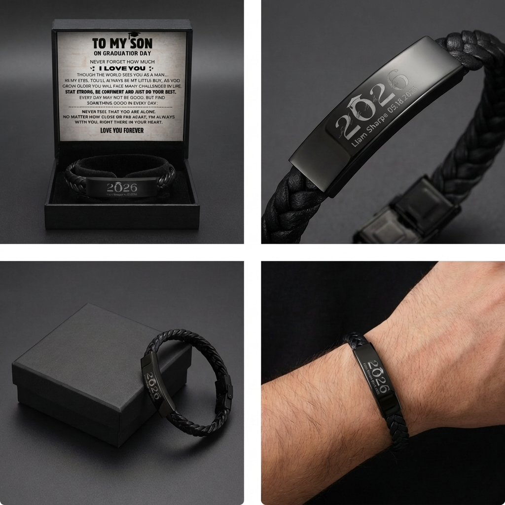 Son's Personalized Graduation Milestone Keepsake Gift Set