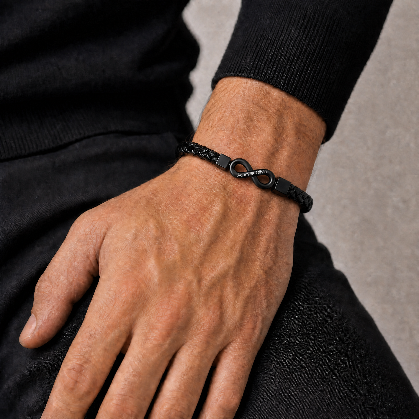 "To My Man" - Infinity Personalized Bracelet