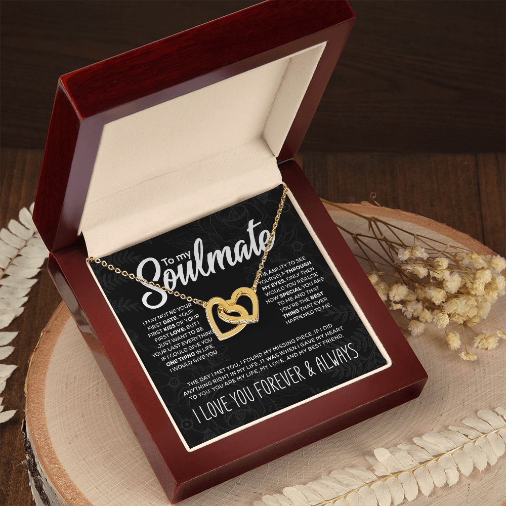 To My Soulmate - Interlocking Hearts - I Love You Forever and Always