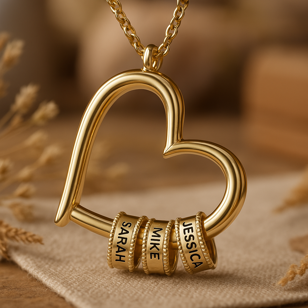 Family's Love Gravur-Anhänger mit LED-Geschenkbox