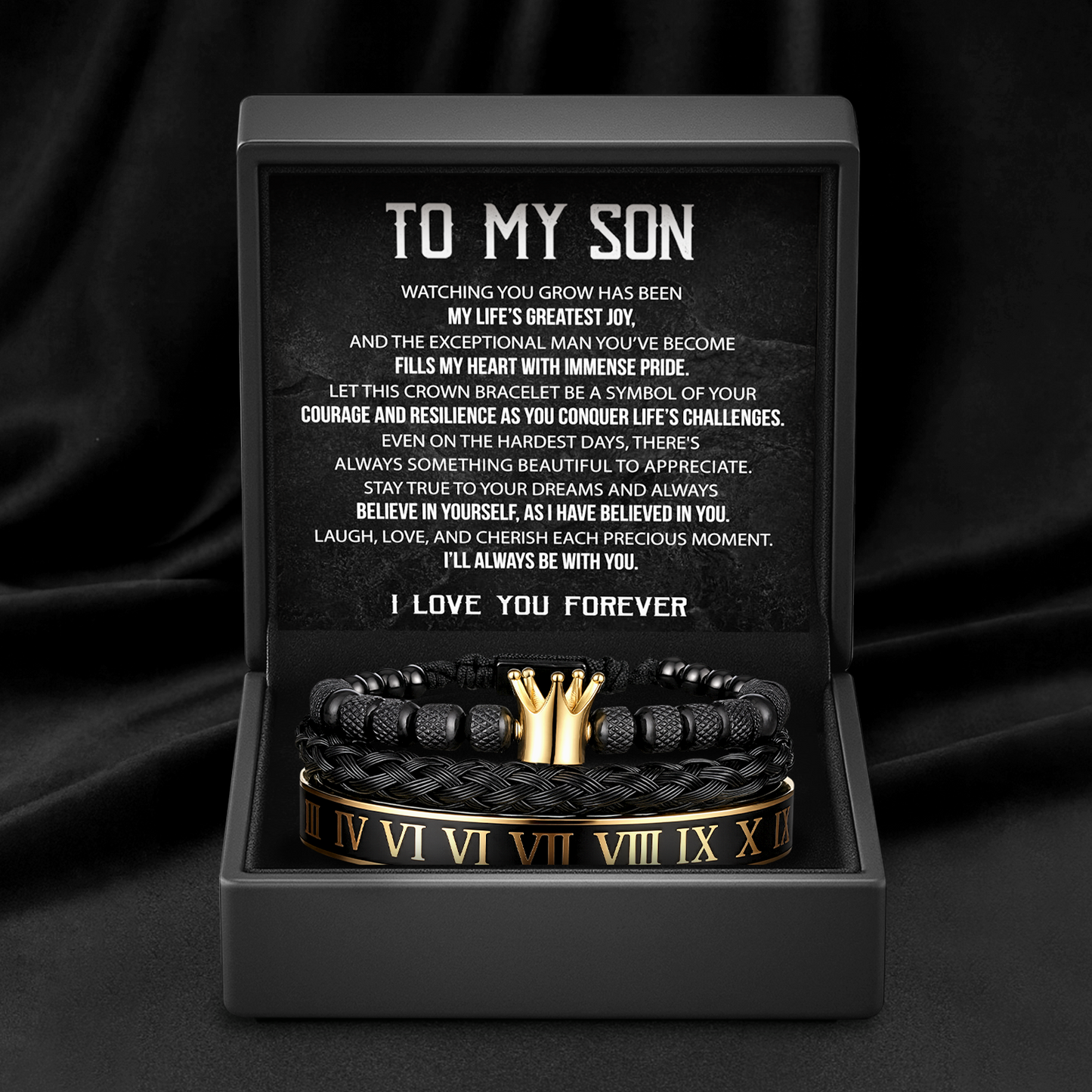To My Son - Crowned By Love Armband Geschenk