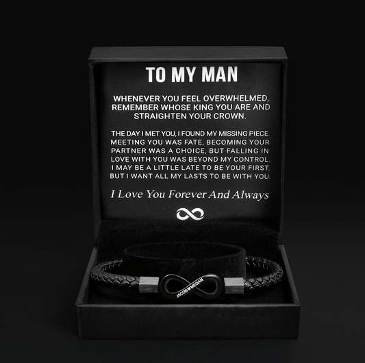 Ziella - "To My Man" - Unendlichkeit personalisiertes Armband