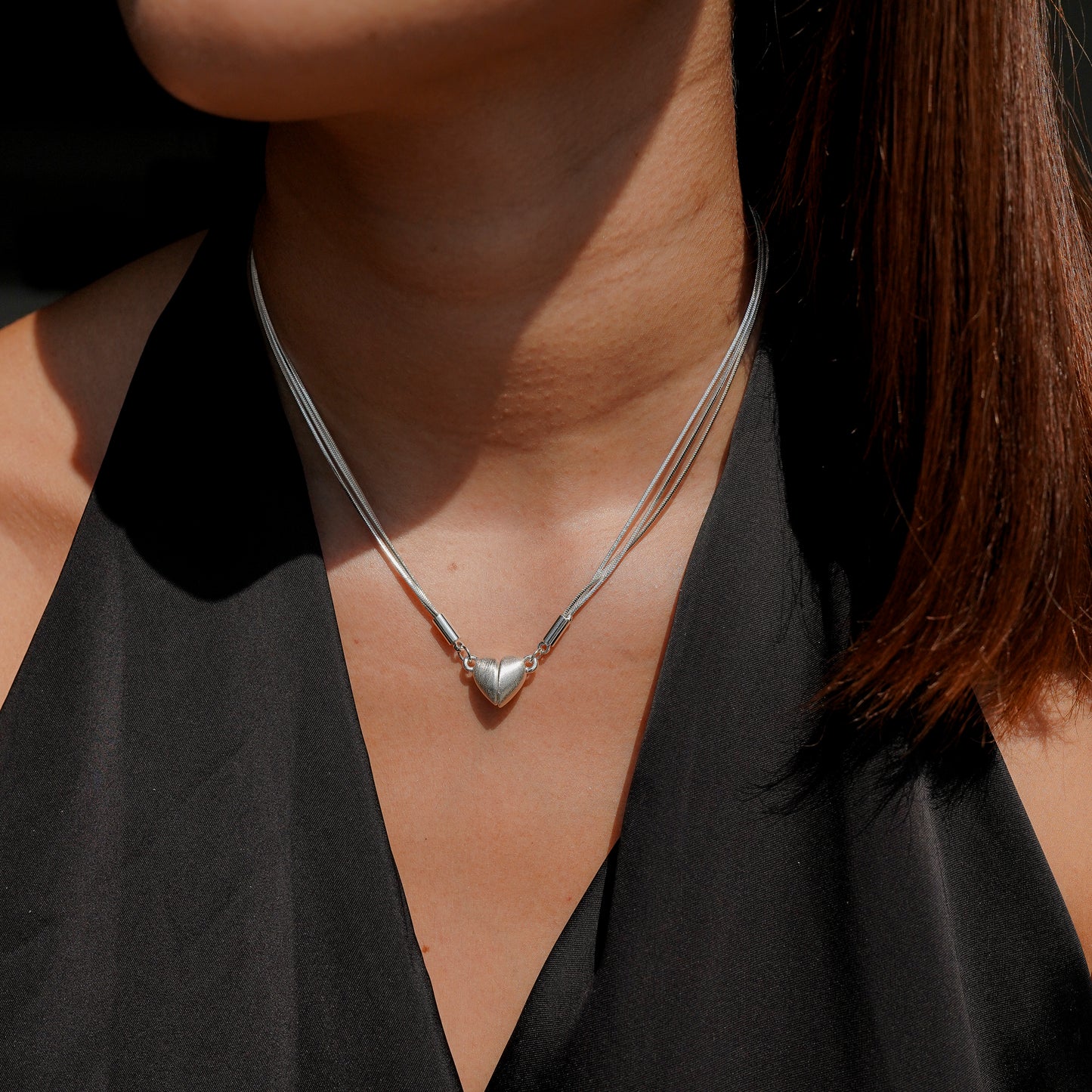 "Together Forever" - Magnetische Herz-Halskette mit luxuriöser Geschenkbox