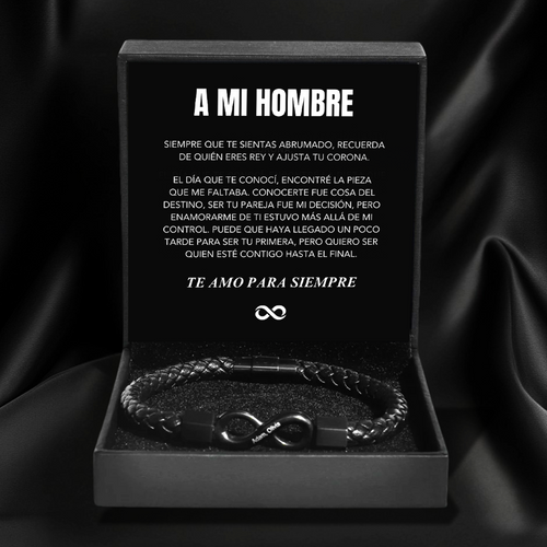 Para mi hombre - Pulsera Infinita personalizada