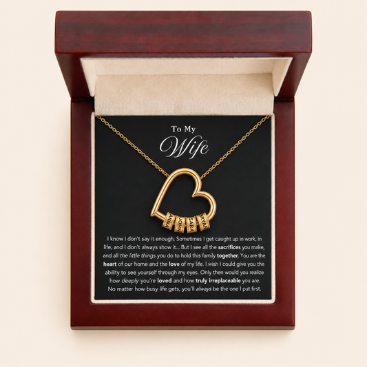 The Heart of Our Family - Personalized Beads Necklace