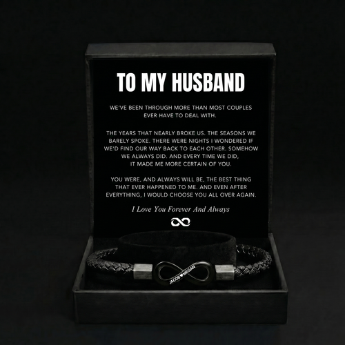 "To My Man" - Infinity Personalized Bracelet