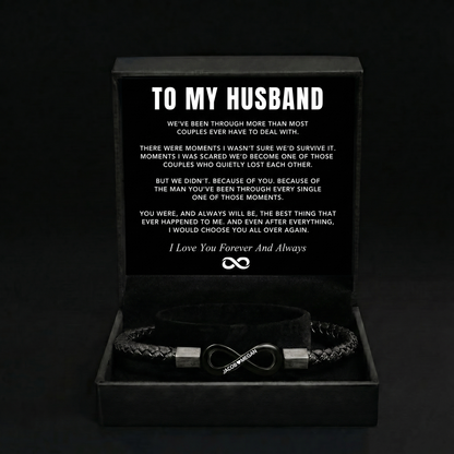 "To My Man" - Infinity Personalized Bracelet