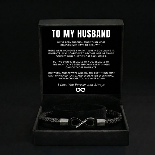 "To My Man" - Infinity Personalized Bracelet