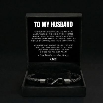 "To My Man" - Pulsera personalizada Infinito