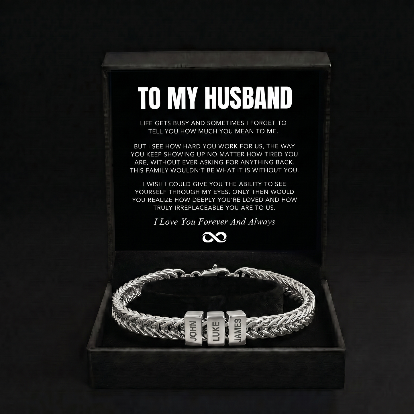 Family Name Bracelet - For the Man Who Holds Us Together