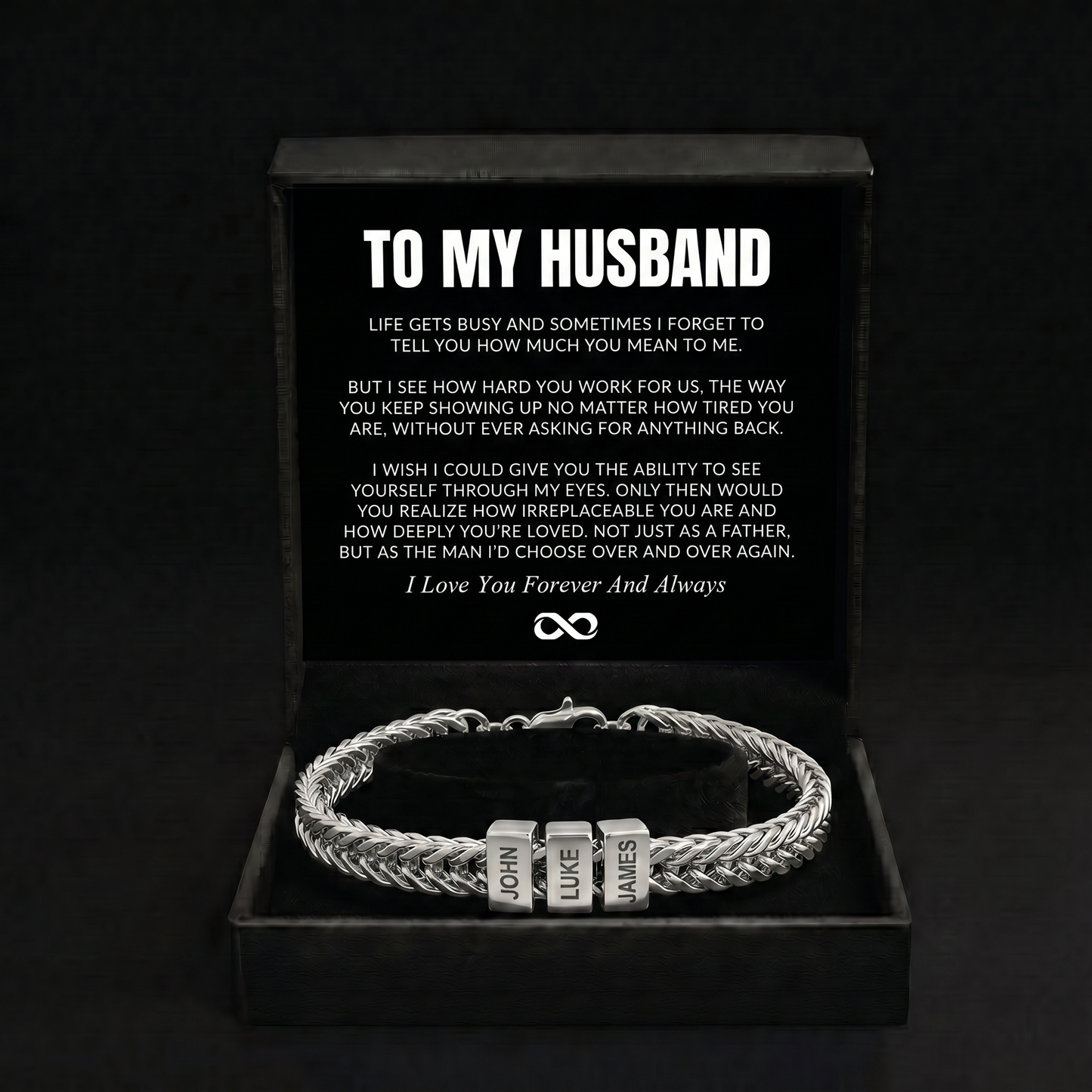 Family Name Bracelet - For the Man Who Holds Us Together