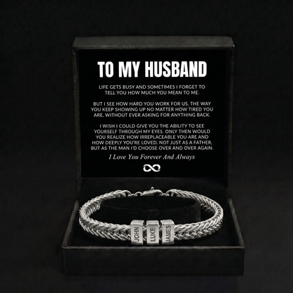 Family Name Bracelet - For the Man Who Holds Us Together