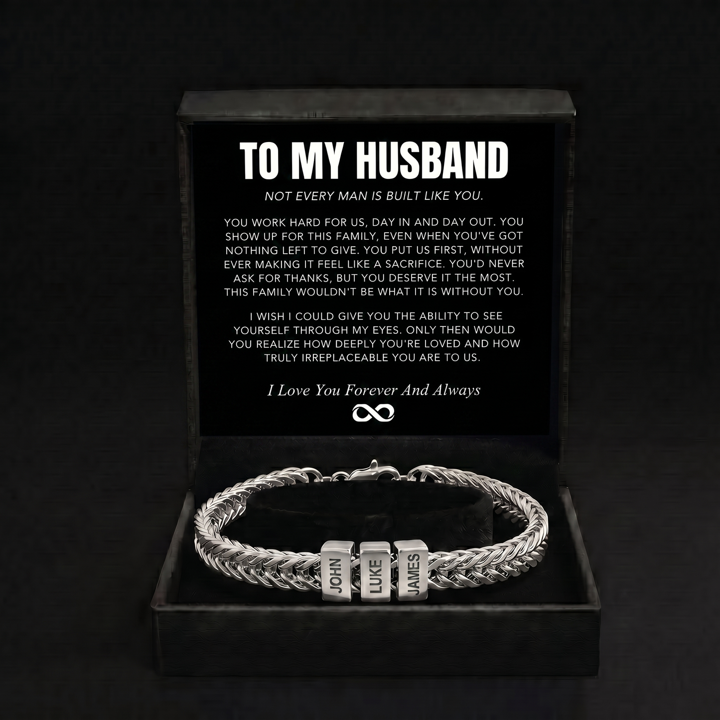 Family Name Bracelet - For the Man Who Holds Us Together