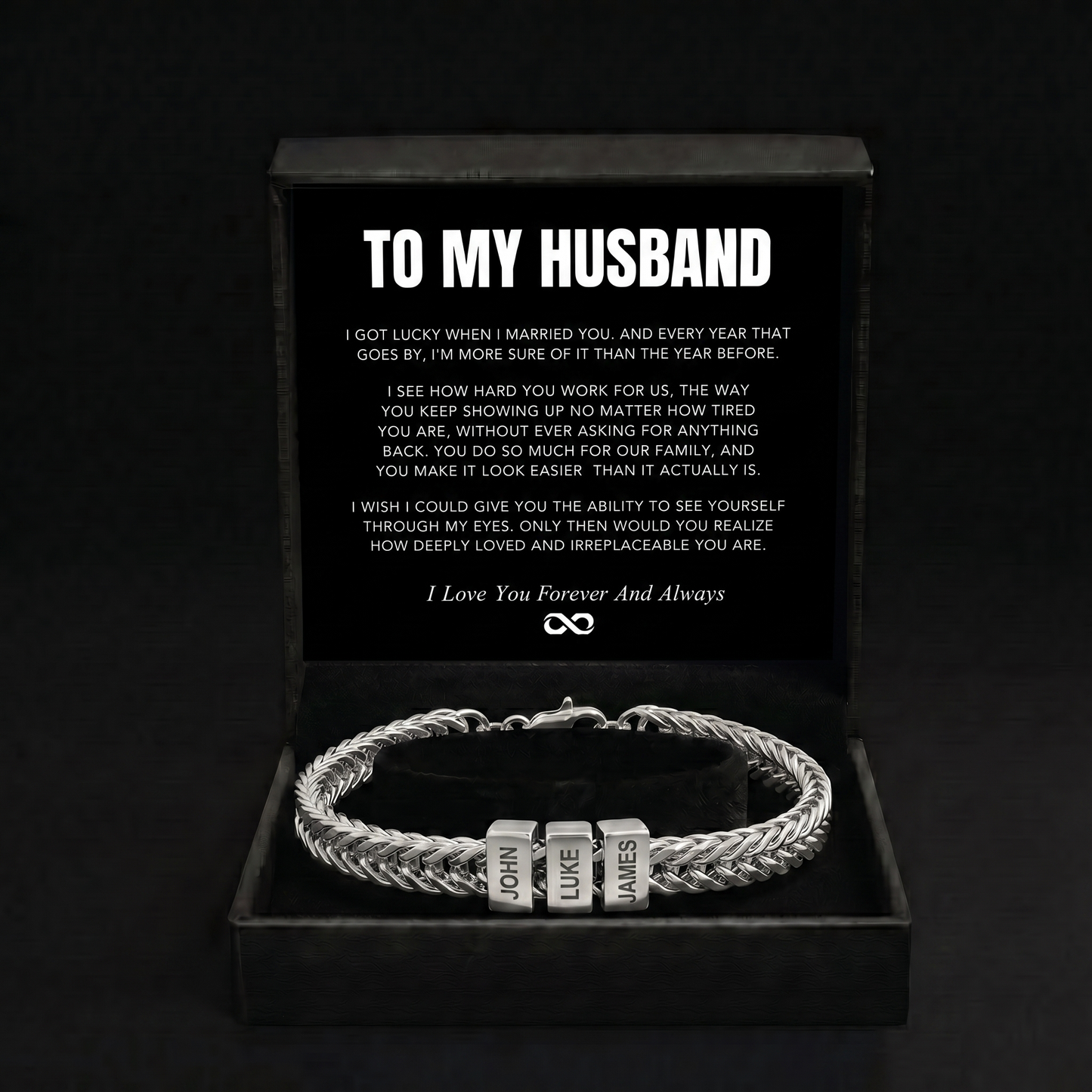 Family Name Bracelet - For the Man Who Holds Us Together