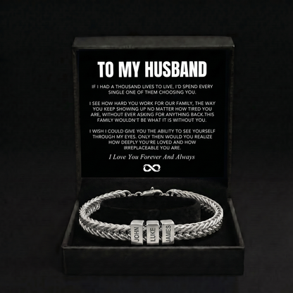 Family Name Bracelet - For the Man Who Holds Us Together