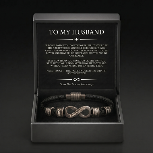 Infinity Name Bracelet - Para el hombre que nos mantiene unidos