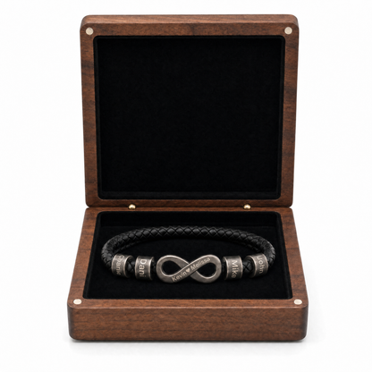 Infinity Name Bracelet - For the Man Who Holds Us Together