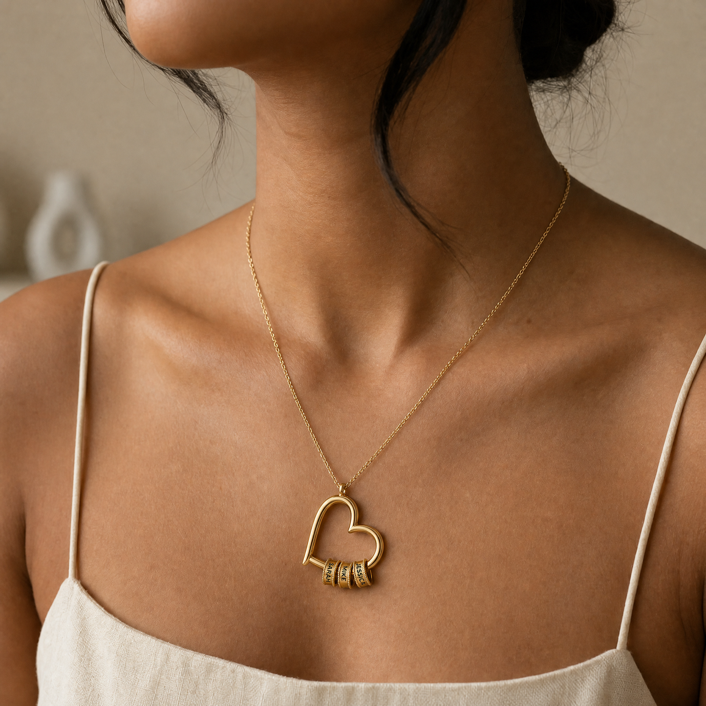 The Heart of Our Family - Personalized Beads Necklace