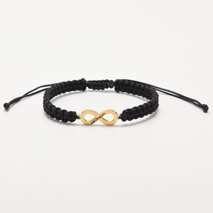 Forever Linked Personalized Infinity Couples Bracelet Set