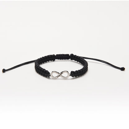 Forever Linked Personalized Infinity Couples Bracelet Set