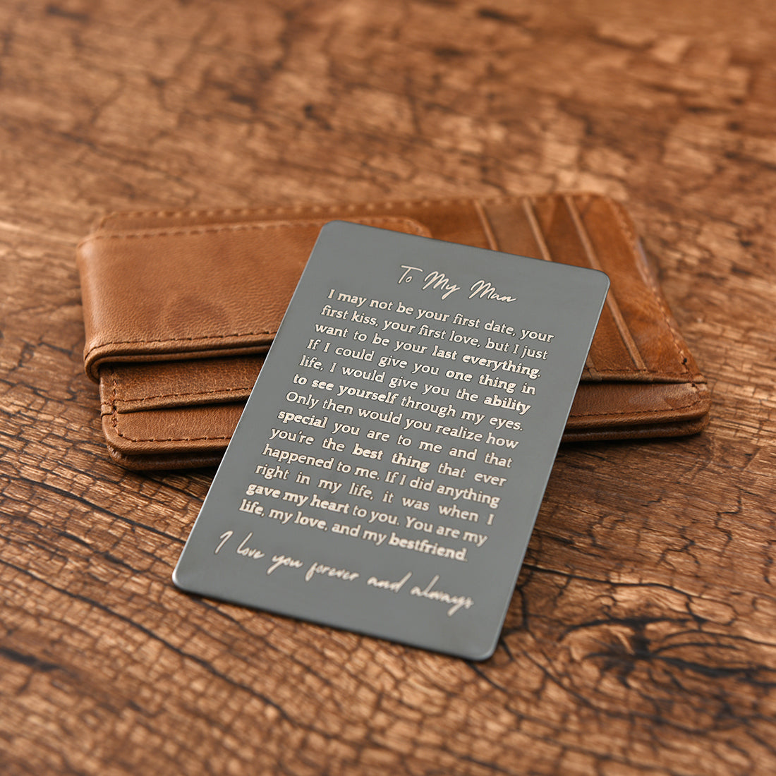 Infinite Love Personalized Wallet and Card Gift Set