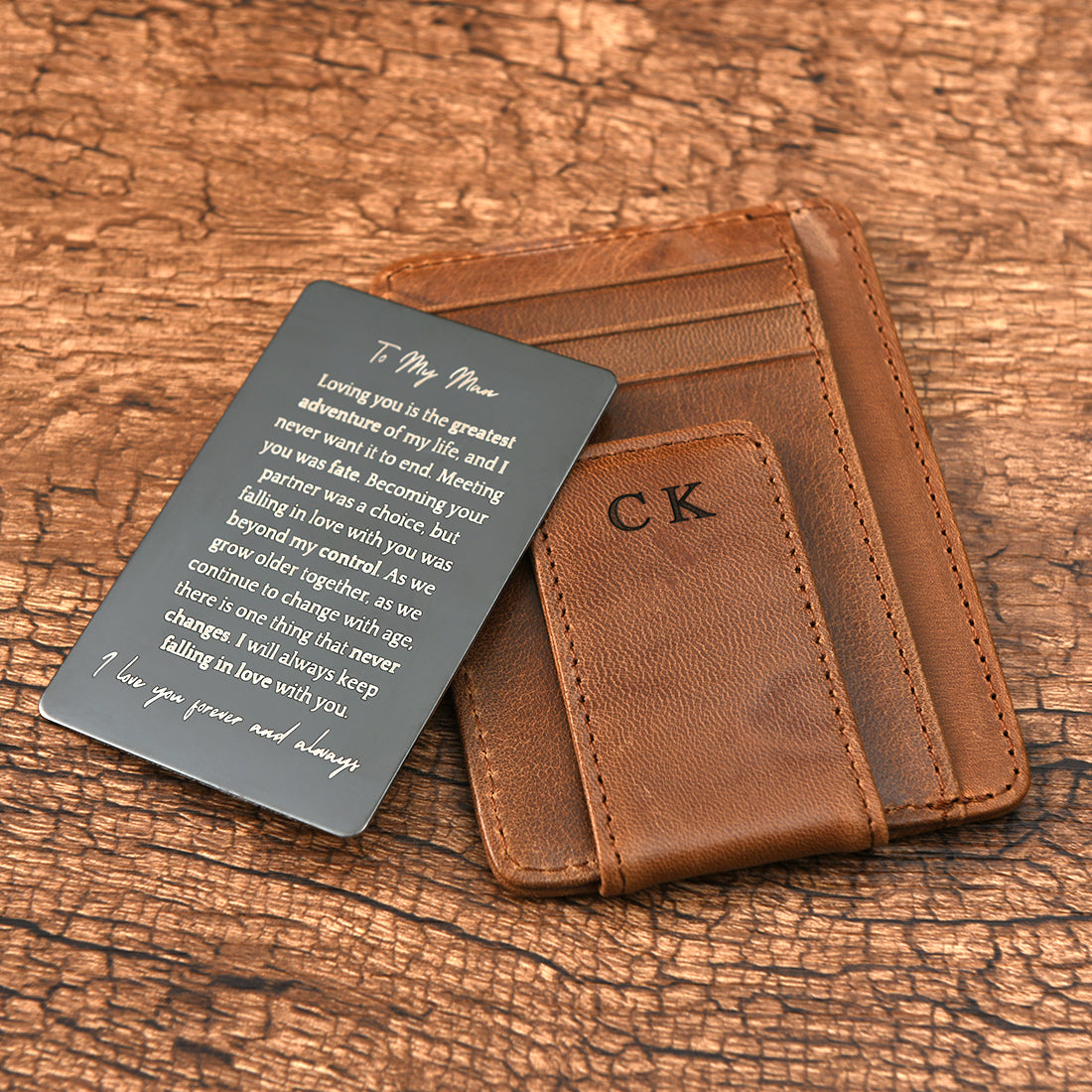 Infinite Love Personalized Wallet & Card Gift Set