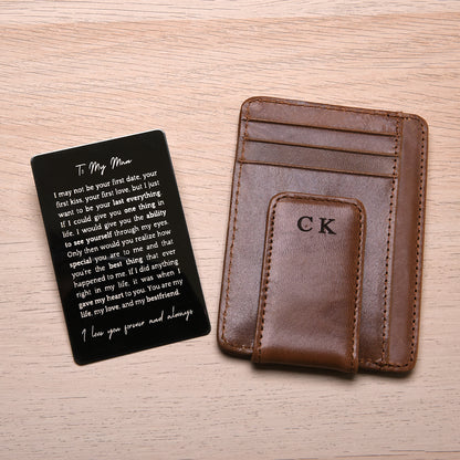Infinite Love Personalized Wallet and Card Gift Set
