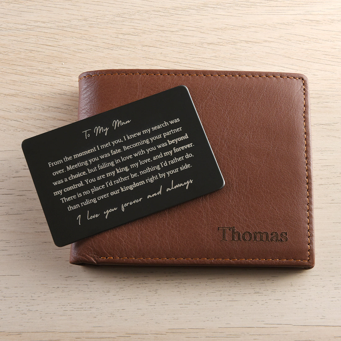 To My Man - Personalized Wallet Gift Set