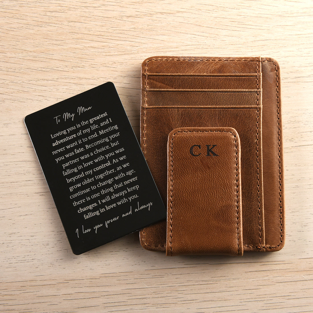 Infinite Love Personalized Wallet & Card Gift Set