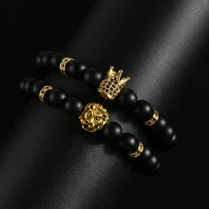 To My Man - Crowned Lion Bracelet Gift Set