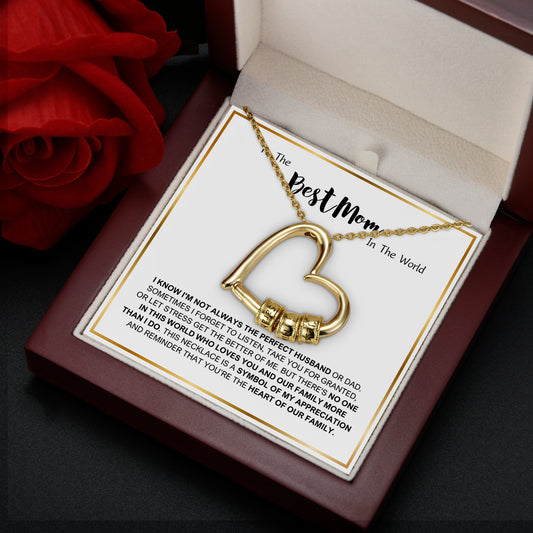 Family's Love Engraved Pendant with LED Gift Box