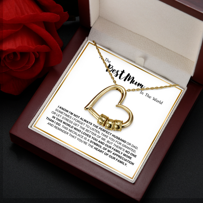 Family's Love Engraved Pendant with LED Gift Box