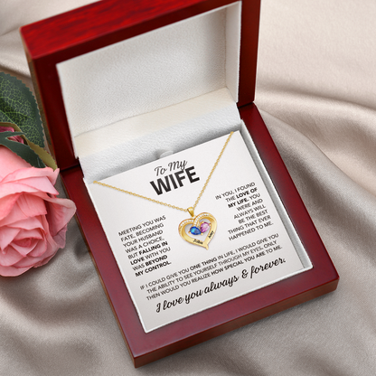 Always Yours – Birthstone Heart Necklace