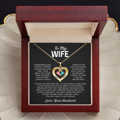 Always Yours - Birthstone Heart Necklace