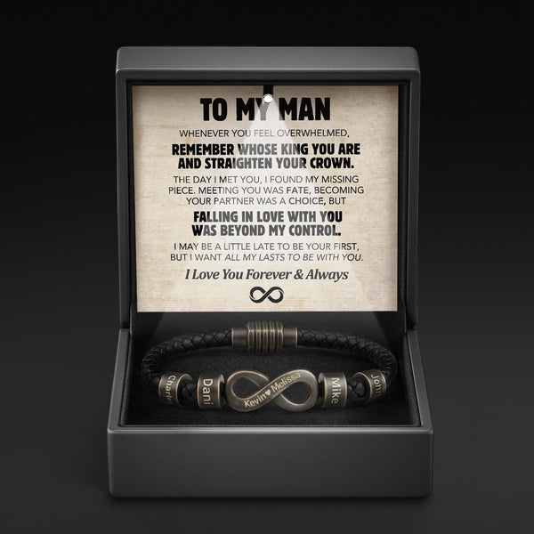 Infinity Name Bracelet - For the Man Who Holds Us Together – Ziella
