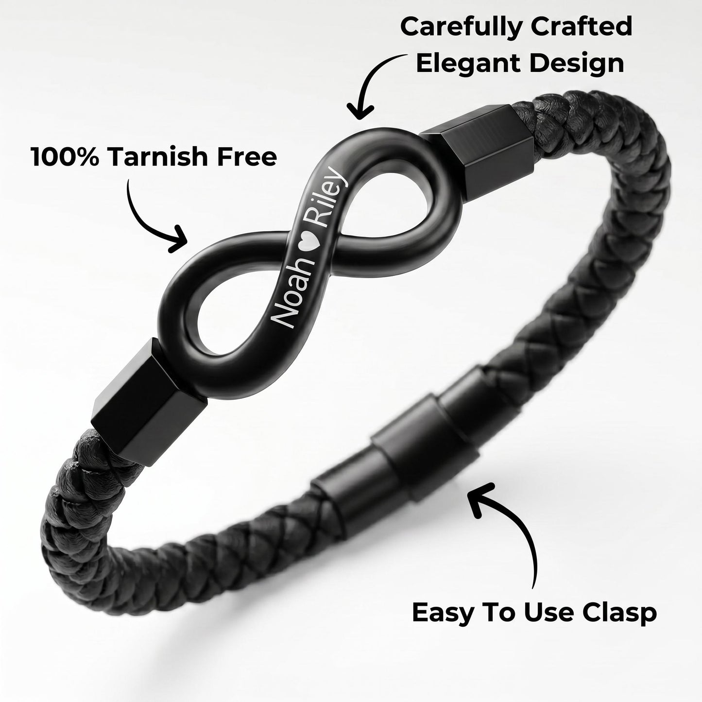 "To My Husband" - Infinity Personalized Bracelet