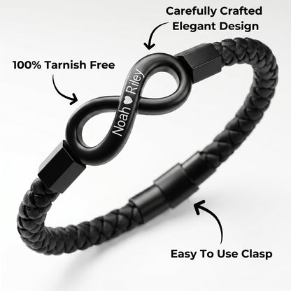 "To My Husband" - Infinity Personalized Bracelet