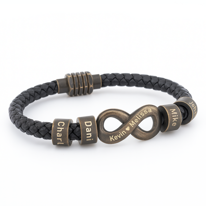 Infinity Name Bracelet - For the Man Who Holds Us Together