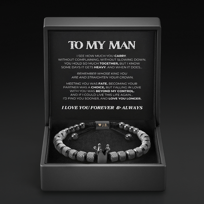 Straighten Your Crown - Personalized Crown Bracelet
