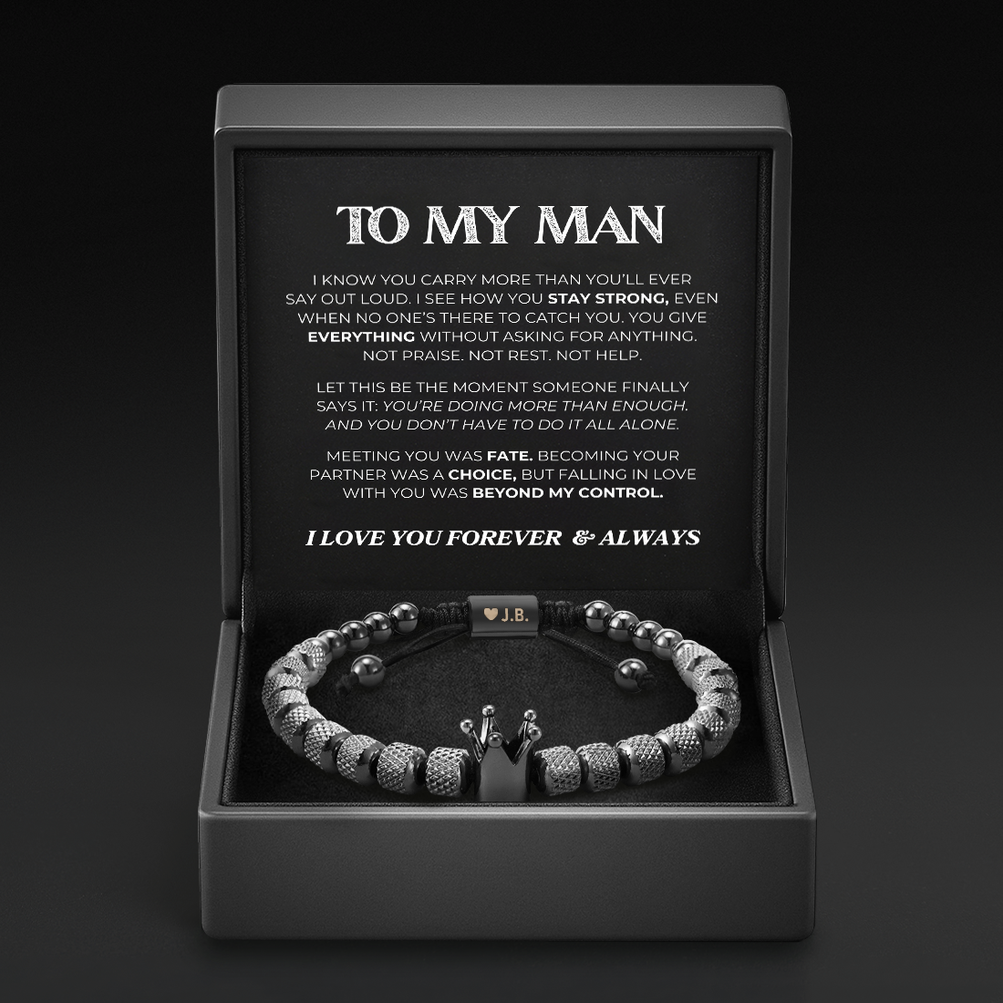 Straighten Your Crown - Personalized Crown Bracelet