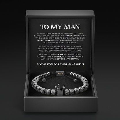 Straighten Your Crown - Personalized Crown Bracelet