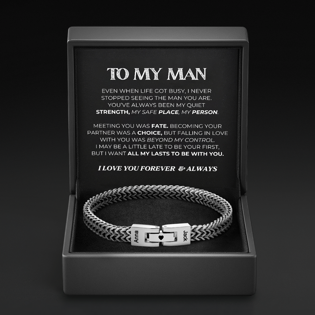 Linked Together Forever - Personalized Bracelet