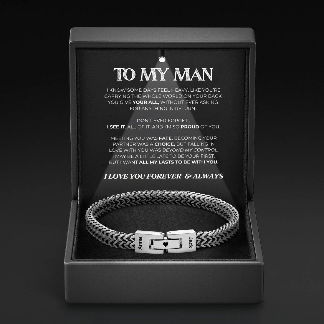 Linked Together Forever - Personalized Bracelet
