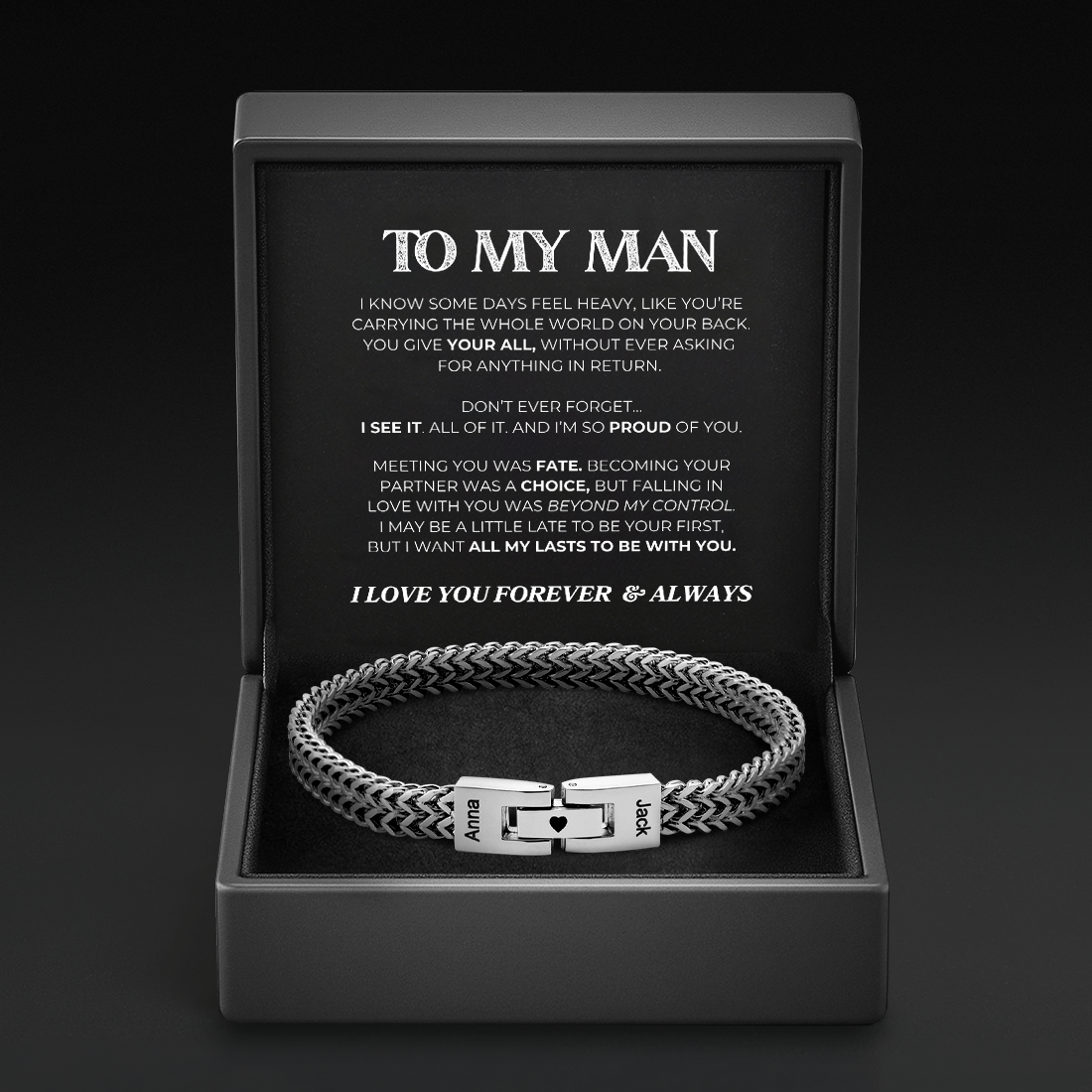 Linked Together Forever - Personalized Bracelet