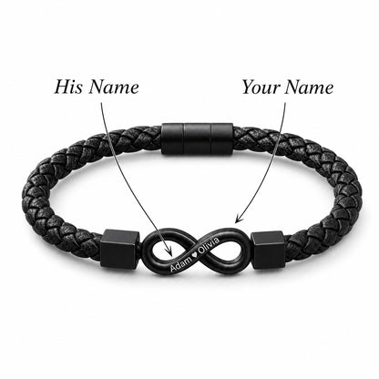 "To My Man" - Infinity Personalized Bracelet
