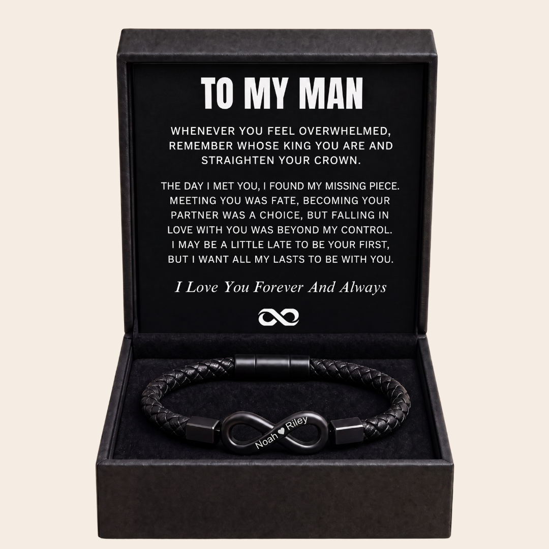 Pulsera personalizada «To My Man Infinity»